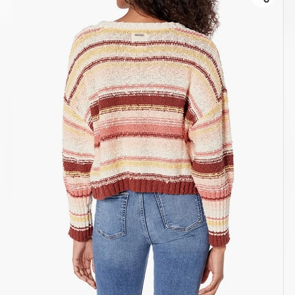 Billabong Easy Going Stripe Sweater Rose - Picture 13 of 15